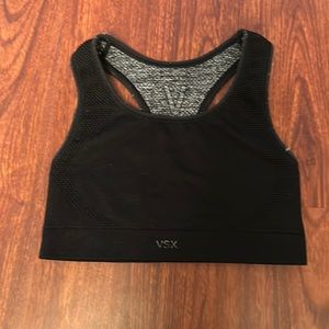 Victoria Secret’s reversible sports bra. Black and gray